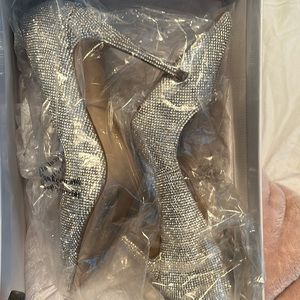 Steve Madden crystal heels
